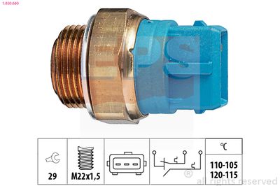 Temperature Switch, radiator fan EPS 1.850.680