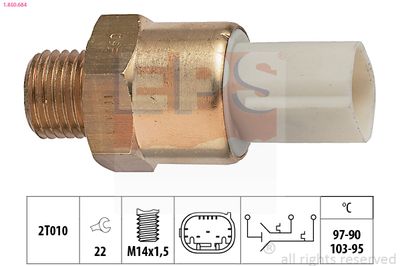 Temperature Switch, radiator fan EPS 1.850.684