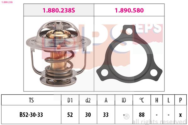 EPS 1.880.238 Thermostat, coolant