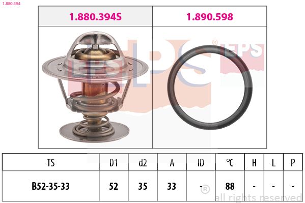 EPS 1.880.394 Thermostat, coolant