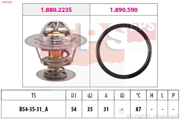 EPS 1.880.432 Thermostat, coolant