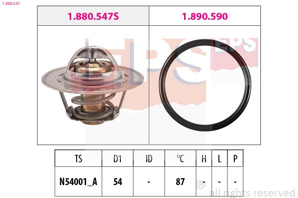 EPS 1.880.547 Thermostat, coolant