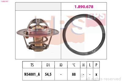 Thermostat, coolant EPS 1.880.787