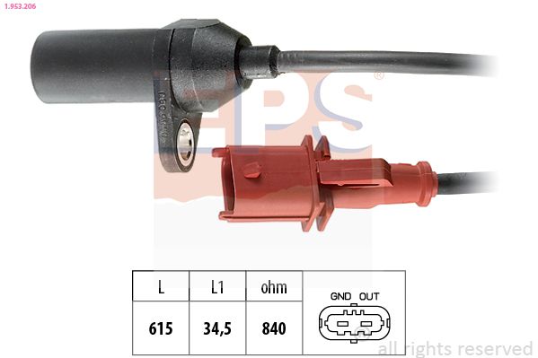 EPS 1.953.206 Sensor, crankshaft pulse