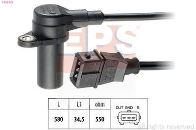 Sensor, crankshaft pulse EPS 1.953.238