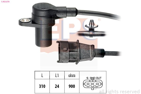 EPS 1.953.570 Sensor, crankshaft pulse