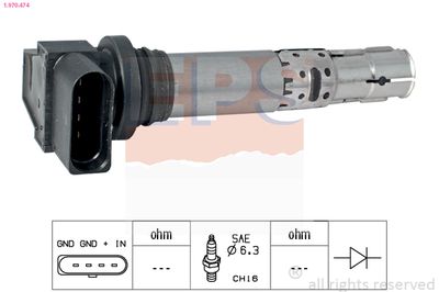Ignition Coil EPS 1.970.474