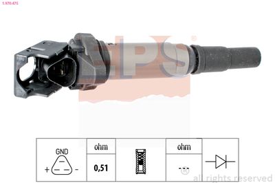 Ignition Coil EPS 1.970.475