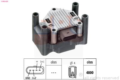 Ignition Coil Unit EPS 1.990.420