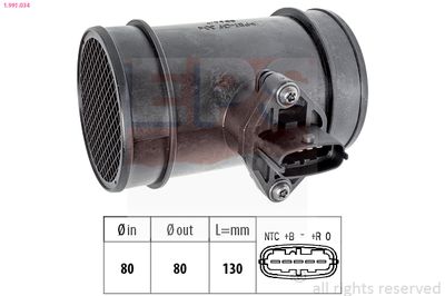 Mass Air Flow Sensor EPS 1.991.034