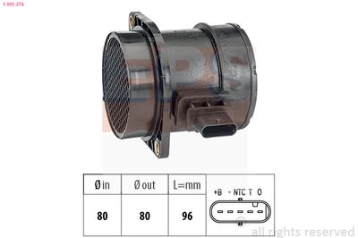 Mass Air Flow Sensor EPS 1.991.376