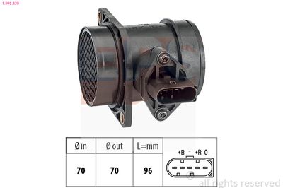 Mass Air Flow Sensor EPS 1.991.439