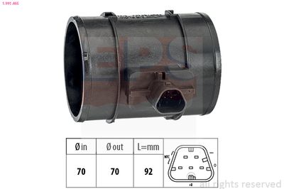 Mass Air Flow Sensor EPS 1.991.465