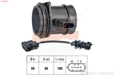 Mass Air Flow Sensor EPS 1.991.556