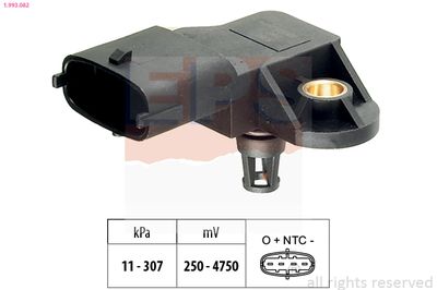 Air Pressure Sensor, altitude adaption EPS 1.993.082