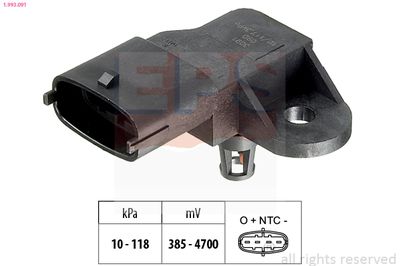 Air Pressure Sensor, altitude adaption EPS 1.993.091