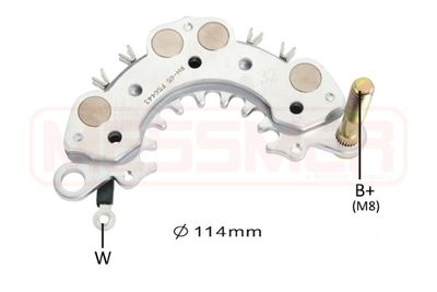 Rectifier, alternator ERA 215924