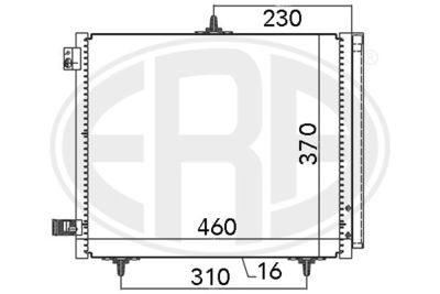 Condenser, air conditioning ERA 667009