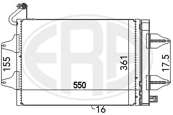 ERA 667017 Condenser, air conditioning