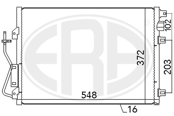 ERA 667038 Condenser, air conditioning