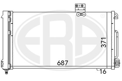 Condenser, air conditioning ERA 667050