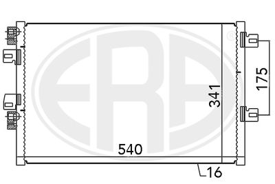 Condenser, air conditioning ERA 667073