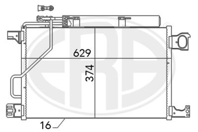 Condenser, air conditioning ERA 667105