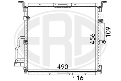 Condenser, air conditioning ERA 667125