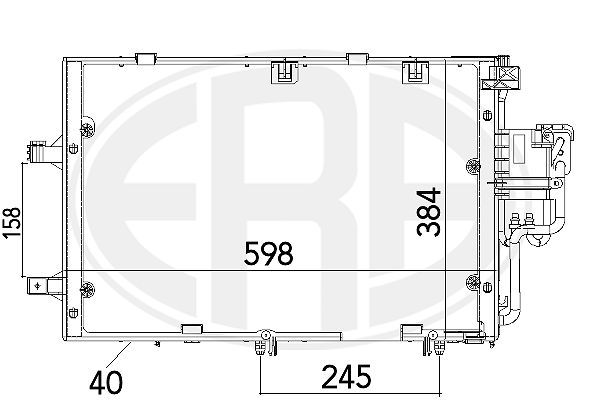 ERA 667129 Condenser, air conditioning