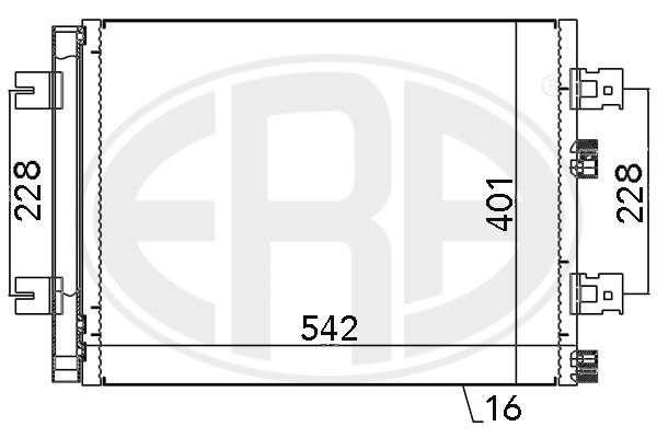 ERA 667130 Condenser, air conditioning