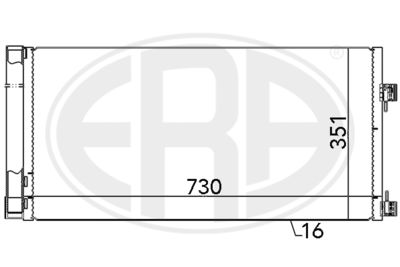 Condenser, air conditioning ERA 667133