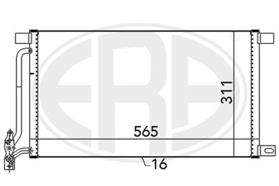 Condenser, air conditioning ERA 667134