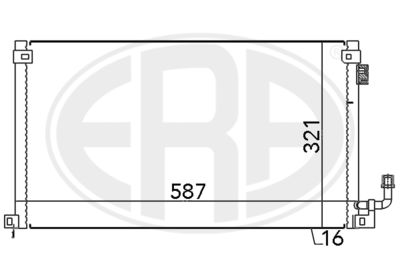 Condenser, air conditioning ERA 667141