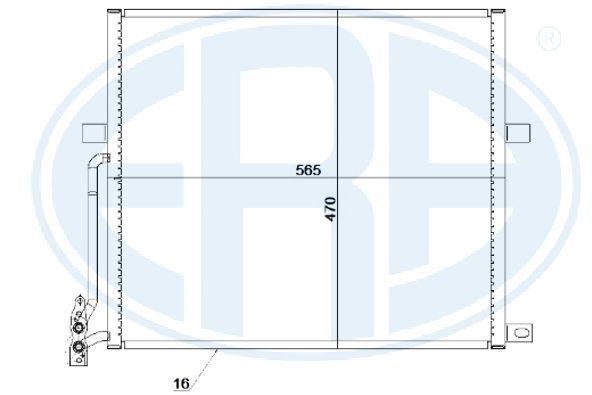 ERA 667230 Condenser, air conditioning