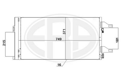 Condenser, air conditioning ERA 667247