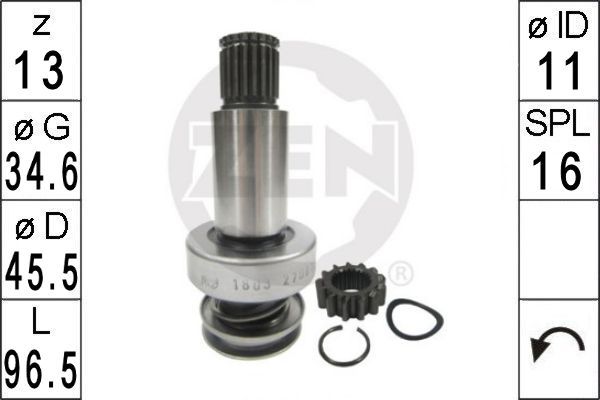 ERA ZN1803 Freewheel Gear, starter