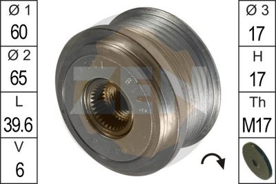 Alternator Freewheel Clutch ERA ZN5419