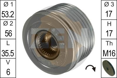 Alternator Freewheel Clutch ERA ZN5429