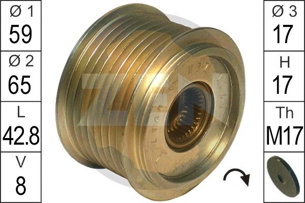 ERA ZN5527 Alternator Freewheel Clutch