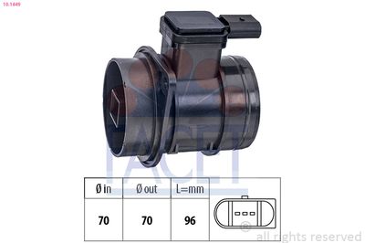 Mass Air Flow Sensor FACET 10.1449