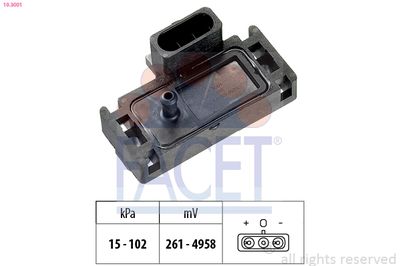 Air Pressure Sensor, altitude adaption FACET 10.3001