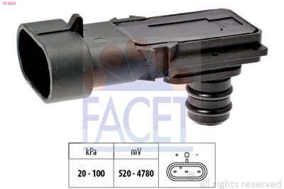 Air Pressure Sensor, altitude adaption FACET 10.3023