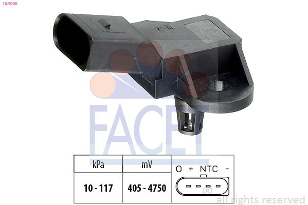 FACET 10.3090 Air Pressure Sensor, altitude adaption