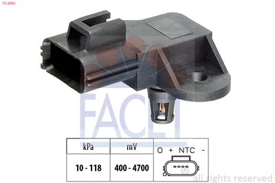 Air Pressure Sensor, altitude adaption FACET 10.3093