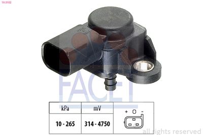 Air Pressure Sensor, altitude adaption FACET 10.3102