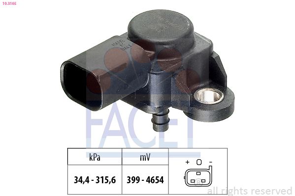 FACET 10.3165 Air Pressure Sensor, altitude adaption