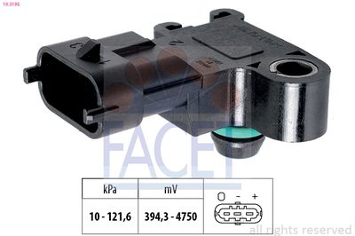 Air Pressure Sensor, altitude adaption FACET 10.3195