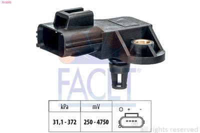 Air Pressure Sensor, altitude adaption FACET 10.3250