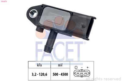 Sensor, exhaust pressure FACET 10.3273