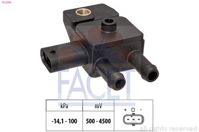 Sensor, exhaust pressure FACET 10.3306